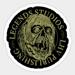 Sir Ghastly's Head Logo Sticker